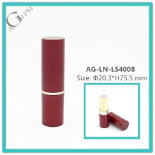 Atraente plástica redonda batom tubo AG-LN-LS4008, copo tamanho 11.8/12.1/12.7mm, embalagens de cosméticos, cores/logotipo personalizado
